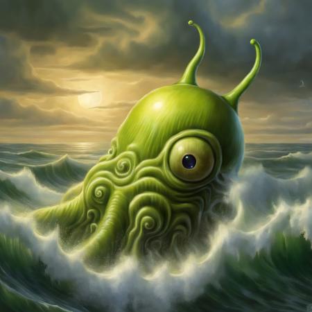 00122-20230816092950-7778-A brain slug as Cthulhu  is rising from the sea in a great storm , Very detailed, clean, high quality, sharp image, based on H.P-before-highres-fix.jpg